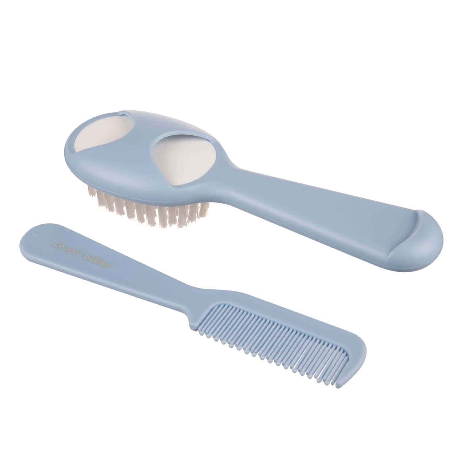 canpol brosse et peigne pour bebe bleu 56/160