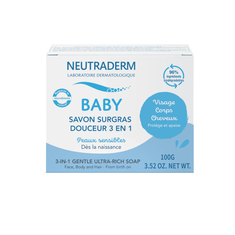 NEUTRADERM savon solide 3 en1 100GR