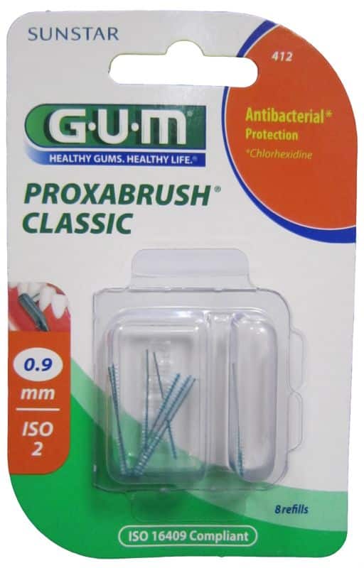 GUM brossette proxabrush classic 0.9mm 412 — vue 2