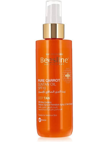 BEESLINE HUILE DE BRONZAGE pure carrot suntan oil SPF10 200ml