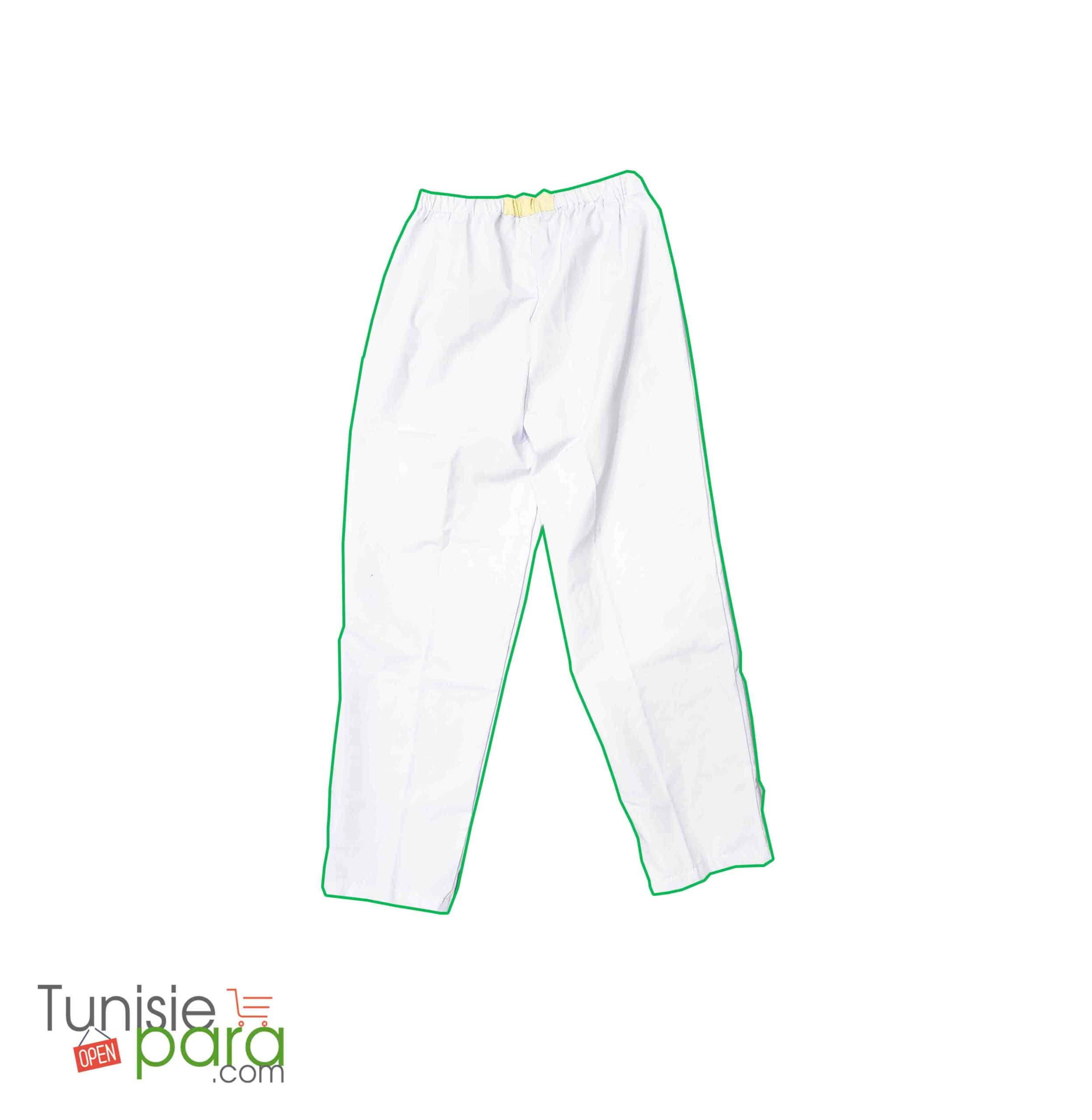 Tenue medicale pantalon (sans tunique) (taile S/M/L/XL) (blanche/bleue/Verte) — vue 2