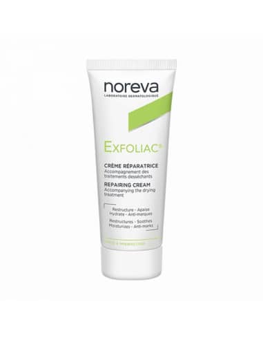 noreva exfoliac crème réparatrice 40