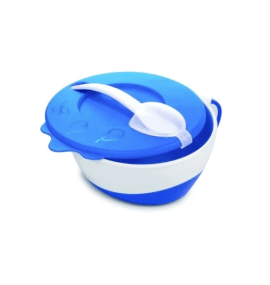canpol bol avec couvercle et cuillere 350 ml bleu — vue 2