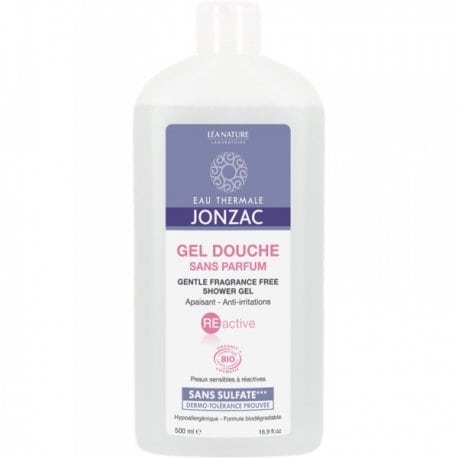 Jonzac gel douche sans parfum réactive bio 500ml — vue 2