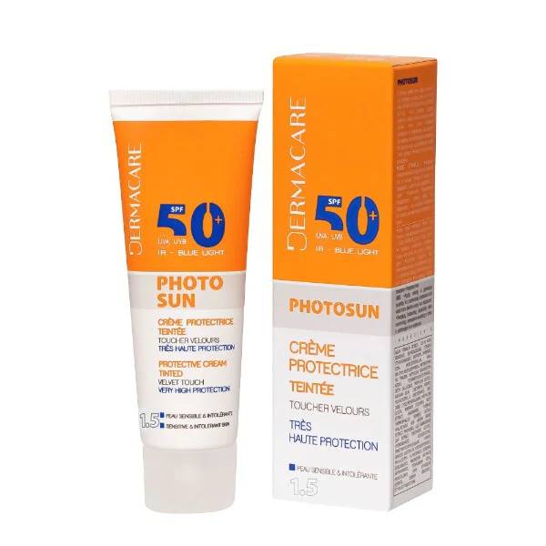 Dermacare Photosun crème protectrice teintée SPF 50 N 1.5 peaux sèches 50 ml — vue 2