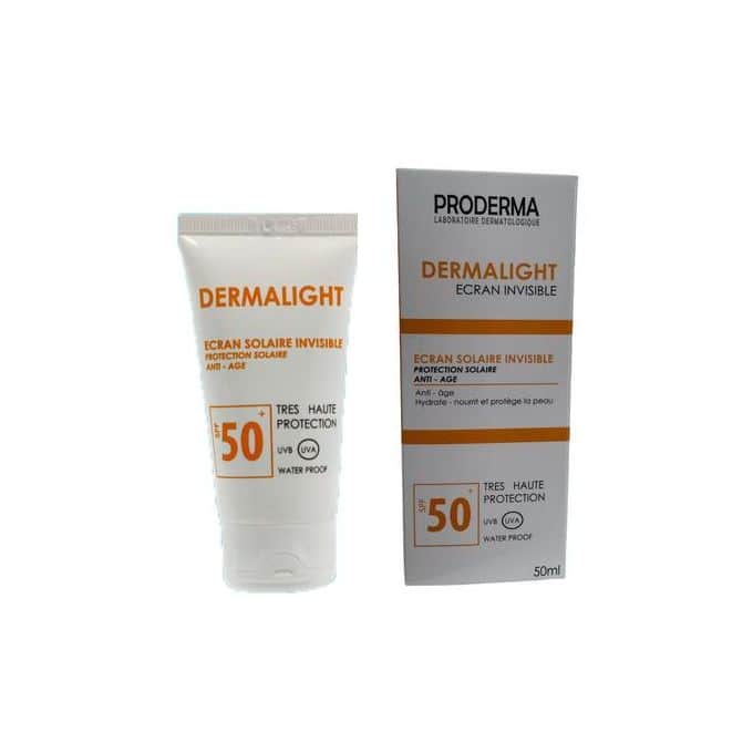PRODERMA dermalight crème solaire dépigmentant anti-âge spf 50+ (jaune)