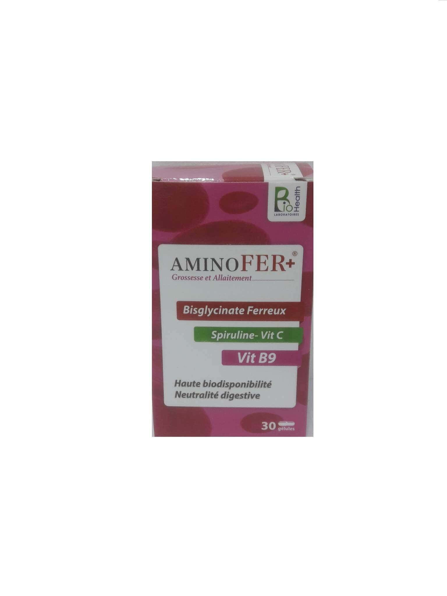 Bio Health Aminofer plus 30 gelules — vue 2