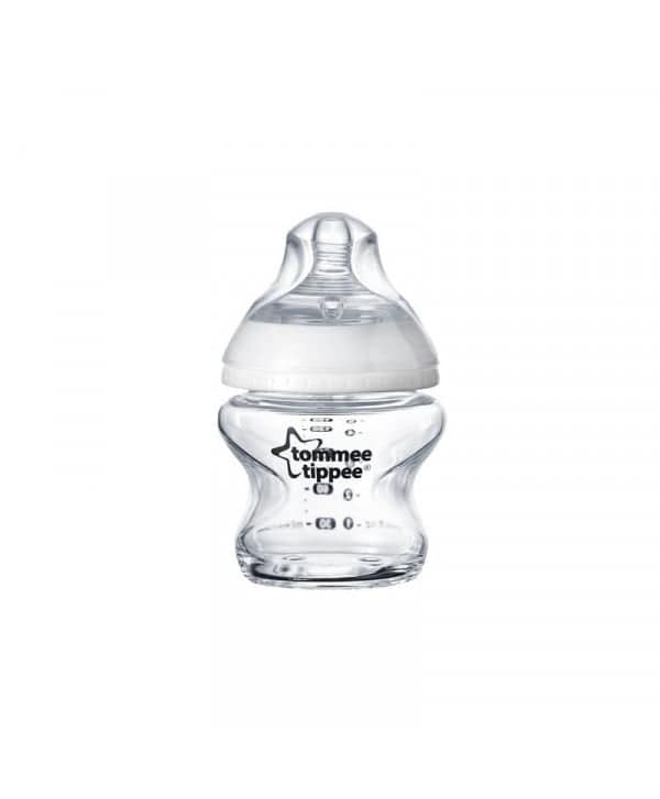tommee tippee closer to nature biberon vert en verre 0M+ 150ml — vue 2
