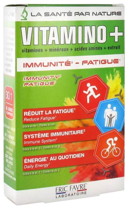 ERIC FAVRE vitamino+ immunite et fatigue 30 comprimes