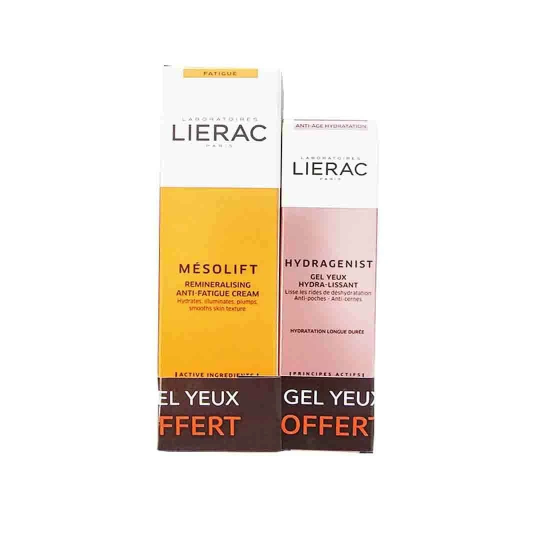 LIERAC coffret mesolift crème + hydragenist yeux offert
