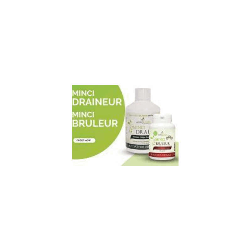 young health pack minci drainol 450ml+ minci bruleur 60 gelules — vue 2