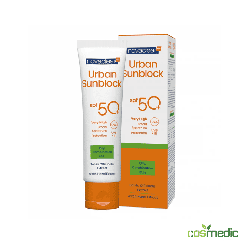 Novaclear urban sunblock oily skin spf50+ 40 ml — vue 3