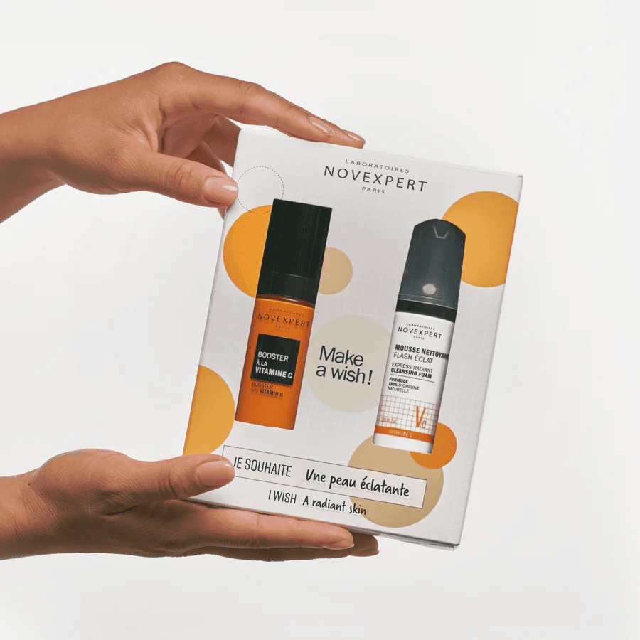 NOVEXPERT COFFRET SERUM BOOSTER A LA VITAMINE C+MOUSSE FLASH ECLAT 40ml — vue 2
