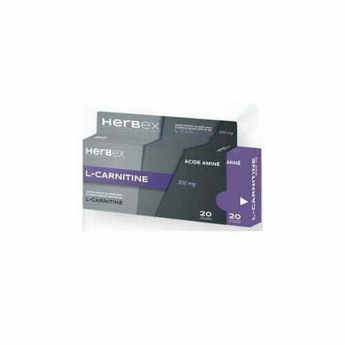 Herbex l-carnitine 300 mg Boite 20 gelules