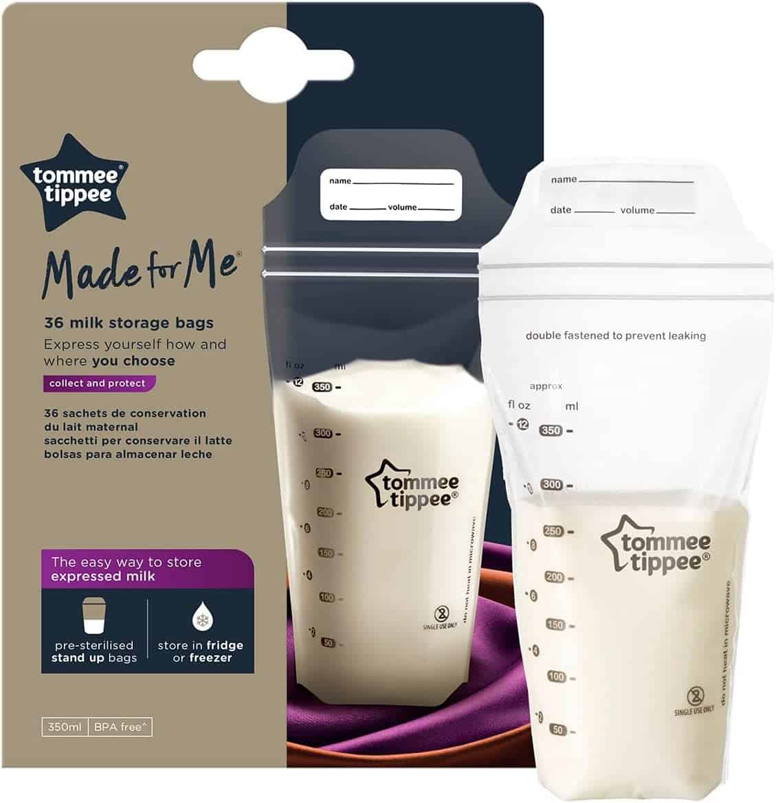 tommee tippee closer to naturel conservation lait maternel X36