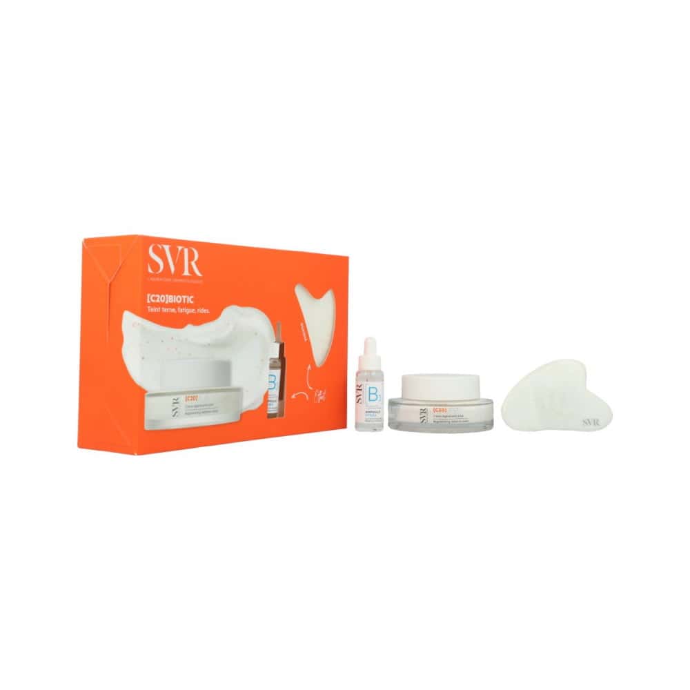 SVR C20 BIOTIC + Mini Ampoule B3 Hydra + Gua Sha White Jade GIFT SET