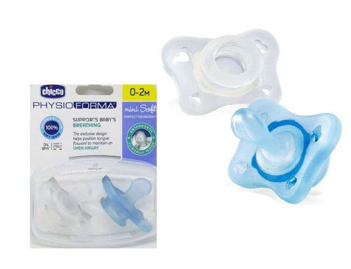 Chicco sucette physio forma *2pc bleu/neutre 0-2m