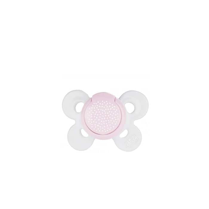 Chicco sucette physio confort silicone rose 0-6m+