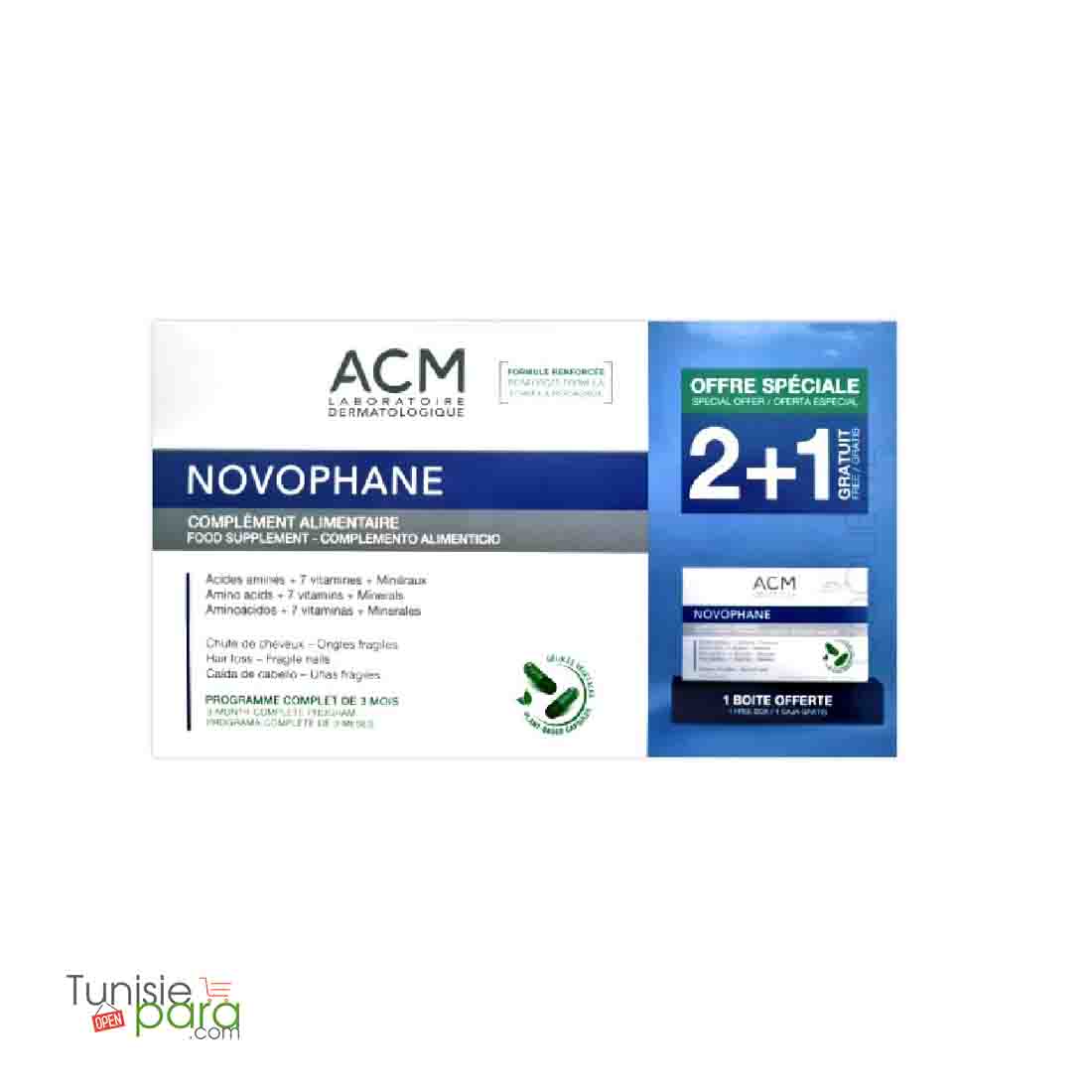 ACM novophane cheveux et ongles 180 gelules — vue 3