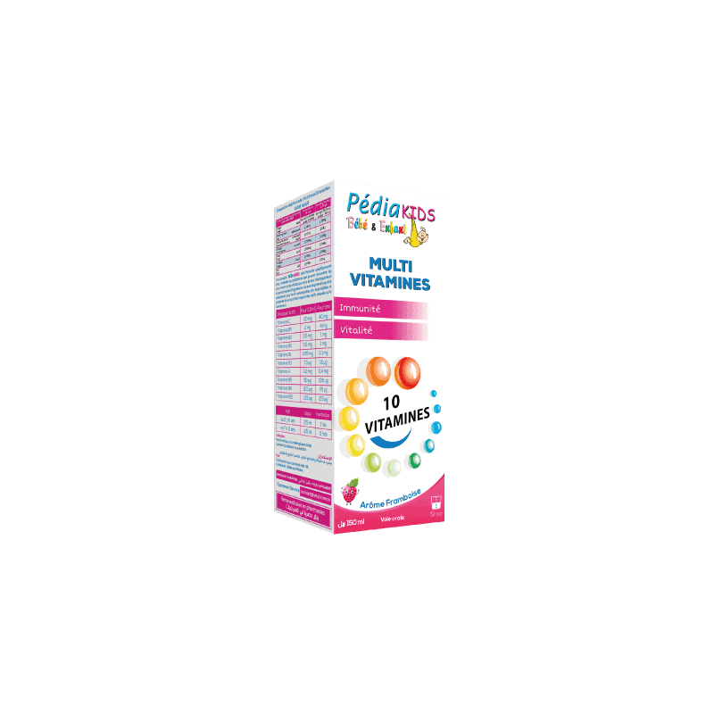 Pediakids Multivitaminés Framboise 150 ml — vue 2