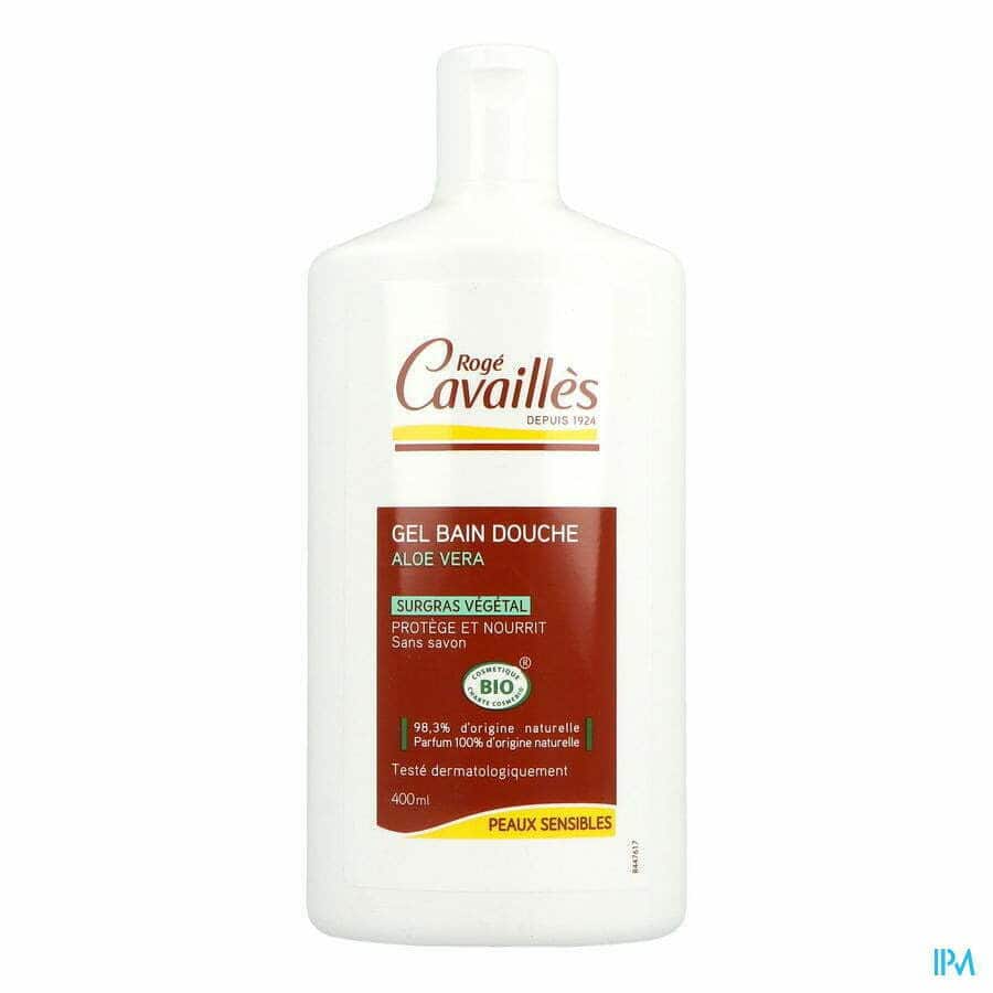 roge cavailles Gel Bain Douche bio Aloe Vera Peaux Sensibles 400 ML — vue 2