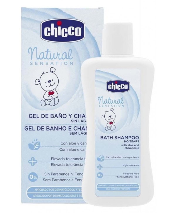 Chicco natural sensation bath shampoo 200 ml — vue 3