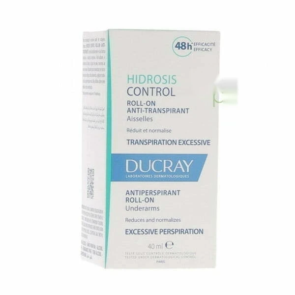 Ducray Hidrosis Control Roll-On Anti-Transpirant Aisselles 40 ml