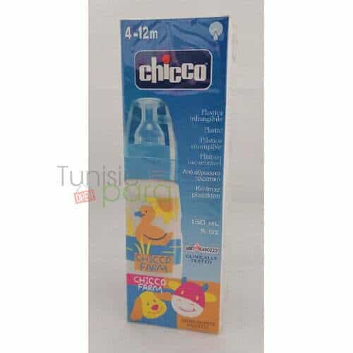 Chicco biberon well-being en polypropylène boy tetine en silicone 250 ml — vue 2