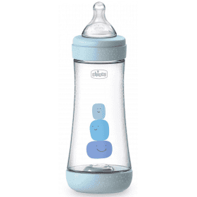 Chicco perfect-5 silicone bottle 300ml boy 4m+
